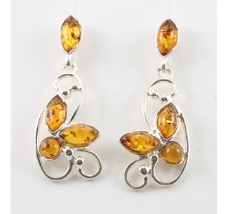 Amber Ear Studs (99) 01