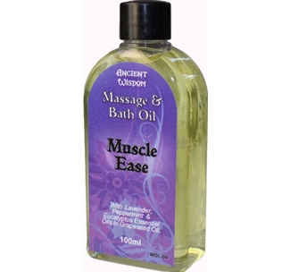 Massage Oil and Bath Oil - Muscle Ease