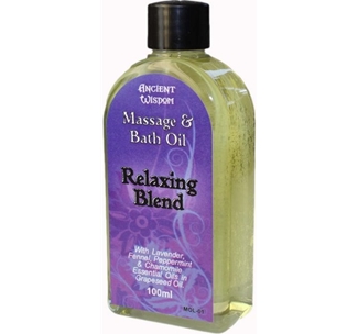 Massage Oil and Bath Oil - Relaxing Blend