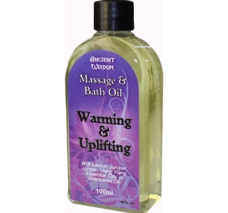 Massage Oil and Bath Oil - Warming and Uplifting