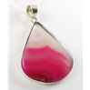 Pink Druzy Agate Pendant (03) 03