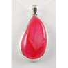 Pink Druzy Agate Pendant (05) 01